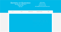 Desktop Screenshot of dentistryonqueenston.com